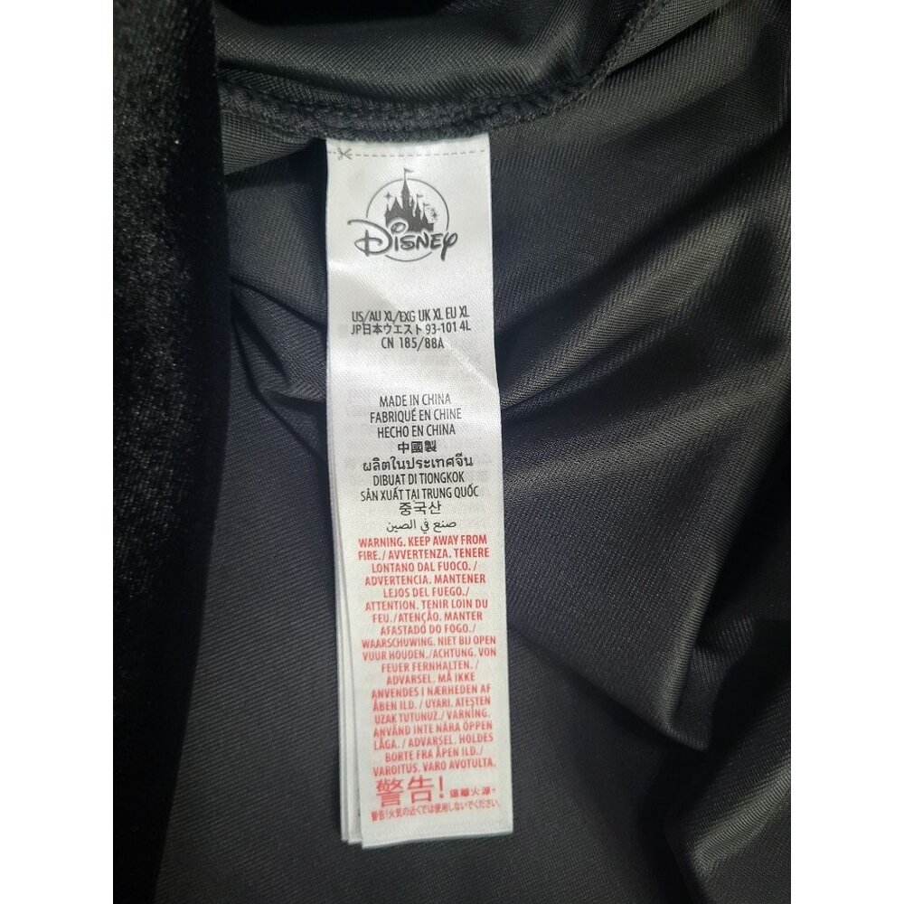 Disney Her Universe Womens XL Black Velvet Spaghetti Strap Skater Dress Pockets - Picture 7 of 8